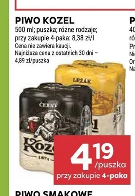 Piwo Kozel Ležák promocja w Stokrotka