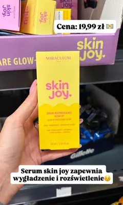Serum rozświetlające Miraculum Skin Joy Glow-Up promocja w Biedronka