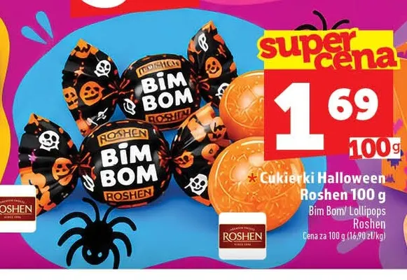 Cukierki Halloween Bim Bom Roshen promocja w TOPAZ