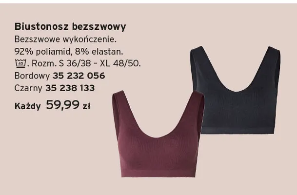 Biustonosz bezszwowy promocja w Tchibo