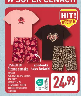 Piżama damska UP2FASHION promocja w Aldi