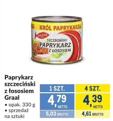 Paprykarz szczeciński z łososiem Graal promocja w Makro