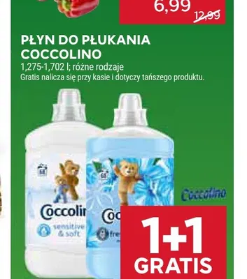 Płyn do płukania Coccolino promocja w Stokrotka