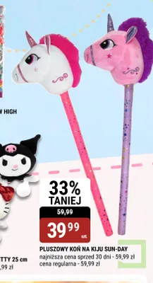 Pluszowy koń na kiju Sun-Day promocja w bi1