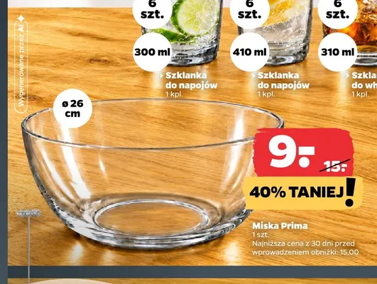 Miska Prima 26 cm promocja w Netto