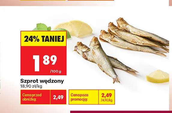 Szprot wędzony promocja w Biedronka