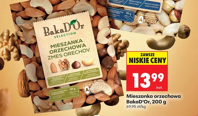 Mieszanka orzechowa 200 g promocja w Biedronka