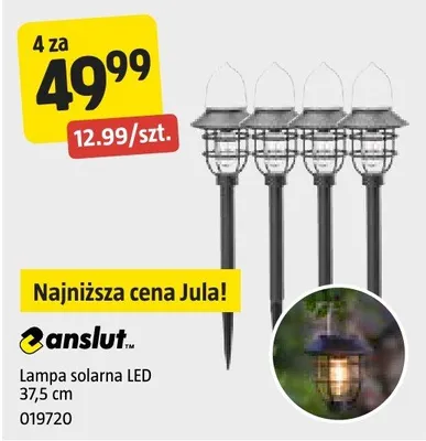 Lampa solarna LED 37,5 cm promocja w Jula