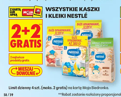 Kaszki i kleiki Nestlé promocja w Biedronka