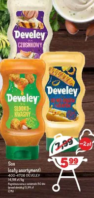 Sos czosnkowy Develey promocja w Arhelan