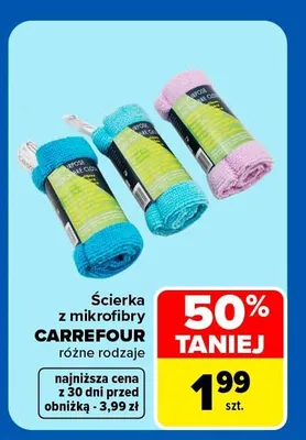 Ścierka z mikrofibry Carrefour promocja w Carrefour Market