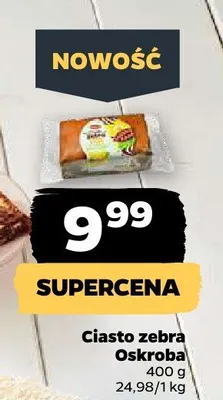 Ciasto zebra Oskroba promocja w Netto