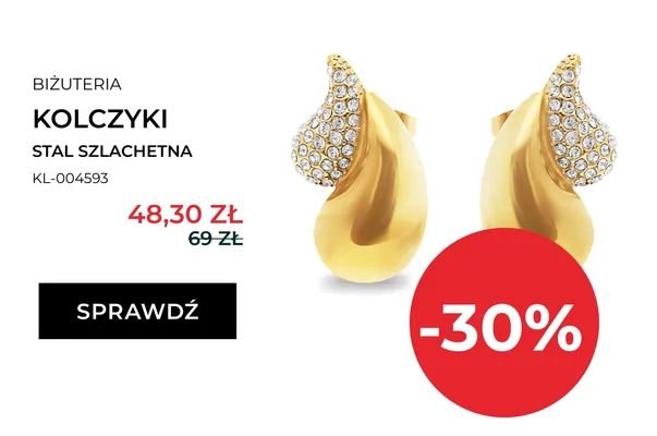 Kolczyki stal szlachetna Briju promocja w Dzień Dziecka