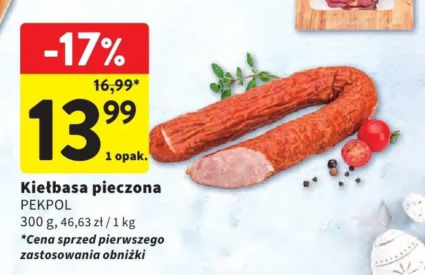 Kiełbasa pieczona promocja w Intermarche