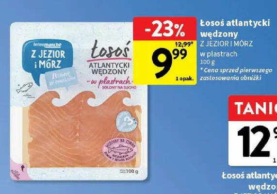 Łosoś atlantycki wędzony promocja w Intermarche