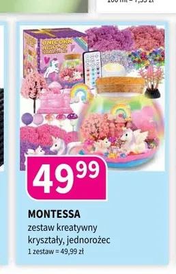 Zestaw kreatywny kryształy Montessa promocja w Drogerie Polskie