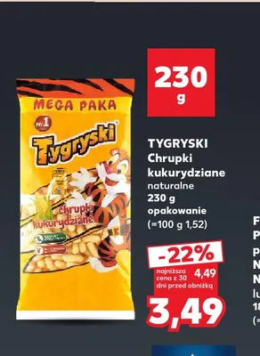 Chrupki kukurydziane naturalne Tygryski promocja w Kaufland