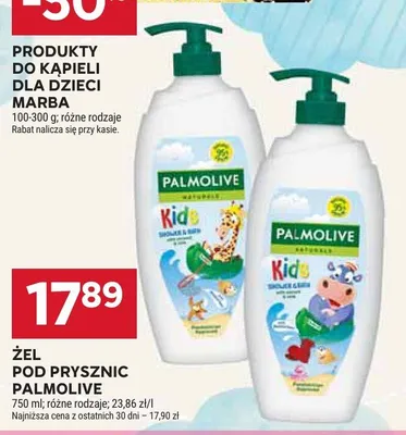 Żel pod prysznic dla dzieci Palmolive Kids Shower & Bath promocja w Stokrotka