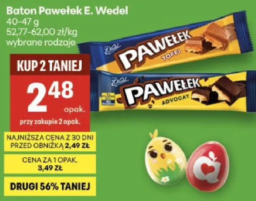 Baton Pawełek promocja w Delikatesy Centrum