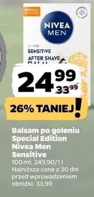Balsam po goleniu Special Edition Nivea Men Sensitive promocja w Netto