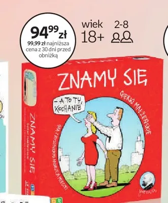 Gra planszowa Znamy się Gierki Małżeńskie Andrzej Mleczko promocja w Empik