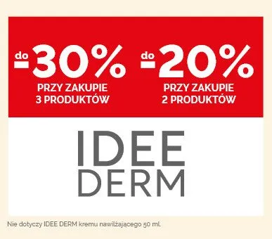 Kosmetyki Idee Derm promocja w Ziko Dermo