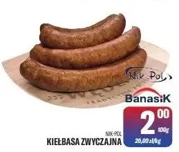 Kiełbasa zwyczajna promocja w Tomi Markt