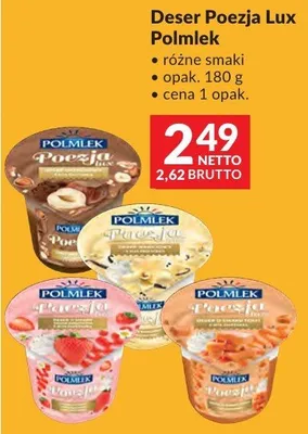 Deser Poezja Lux Polmlek różne smaki promocja w Makro