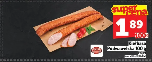 Kiełbasa Podwawelska promocja w TOPAZ