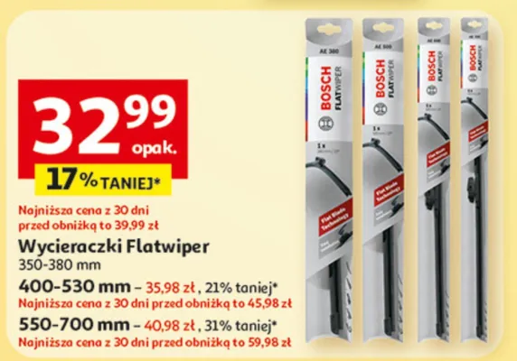 Wycieraczki Flatwiper 400-530 mm promocja w Auchan