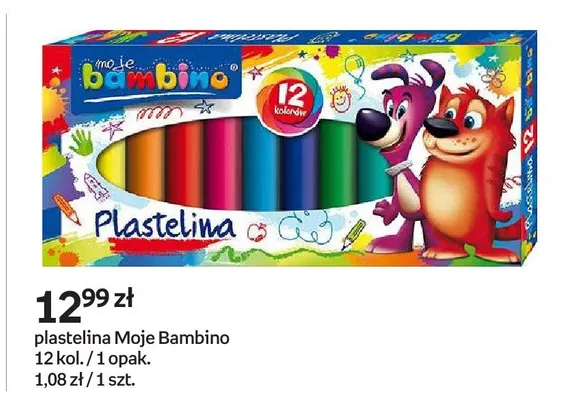 Plastelina Moje Bambino 12 kol. promocja w Empik