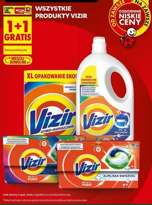 Kapsułki do prania Vizir All-in-1 Pods promocja w Biedronka