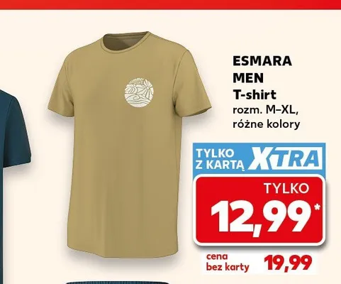 T-shirt męski ESMARA MEN promocja w Kaufland
