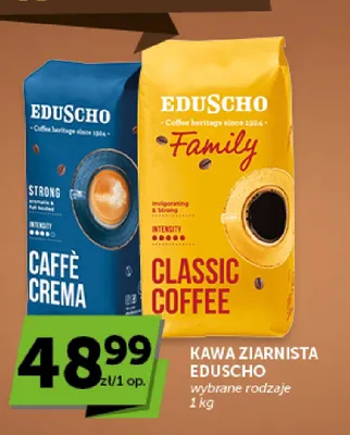 Kawa ziarnista Eduscho Caffe Crema Strong promocja w Groszek