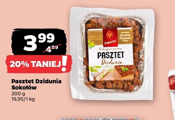 Pasztet Dzidunia Sokołów promocja w Netto