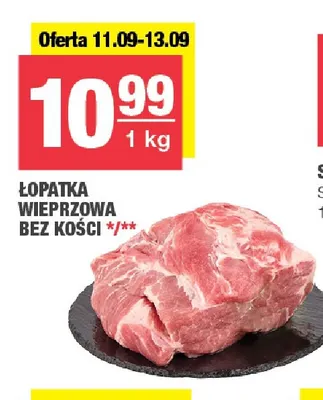 Łopatka wieprzowa bez kości promocja w SPAR