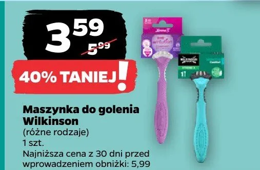 Maszynka do golenia promocja w Netto
