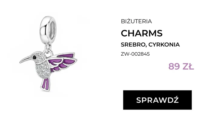 Charms Briju srebro cyrkonia promocja w Briju