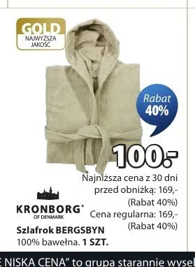 Szlafrok KRONBORG BERGSBYN promocja w Jysk