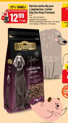 Karma sucha dla psa z jagnięciną i ryżem Dog the King Premium promocja w POLOmarket