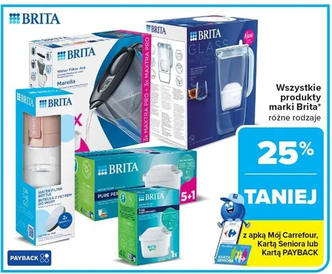 Wszystkie produkty marki Brita różne rodzaje promocja w Carrefour