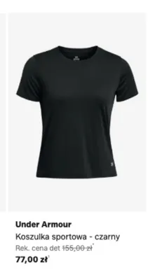 Koszulka sportowa Under Armour czarna promocja w Lounge by Zalando