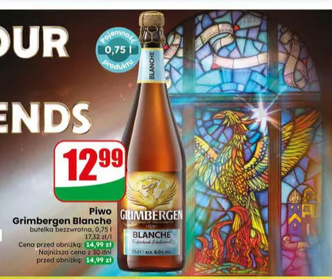 Piwo Grimbergen Blanche promocja w Dino