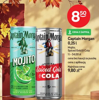 Drink Captain Morgan Mojito promocja w Żabka