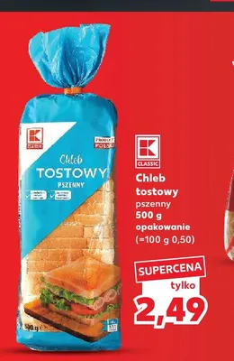 Chleb tostowy pszenny K-Classic promocja w Kaufland