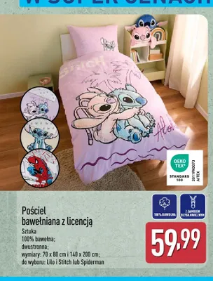 Pościel bawełniana z licencją promocja w Aldi