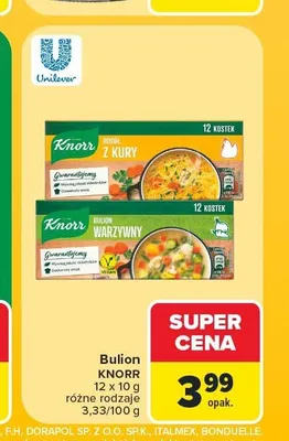 Bulion z kury Knorr promocja w Carrefour