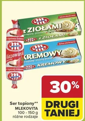 Ser topiony różne rodzaje promocja w Carrefour