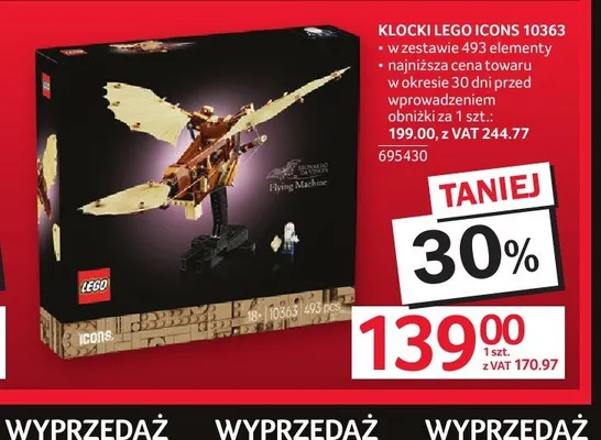 Klocki LEGO Icons 10363 promocja w Selgros