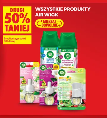 Odświeżacz powietrza w sprayu Air Wick Księżycowa Lilia i Otulona Satyna promocja w Biedronka